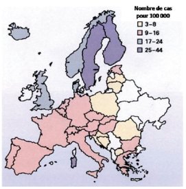 Incidence du diabète de type 1 de l'enfant en europe. Photo © Eurodiab 